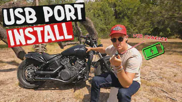 USB Charging Port Install | Indian Scout Bobber