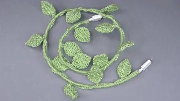 How To Crochet A Charging Cable Cover | Super Easy Crochet Ivy