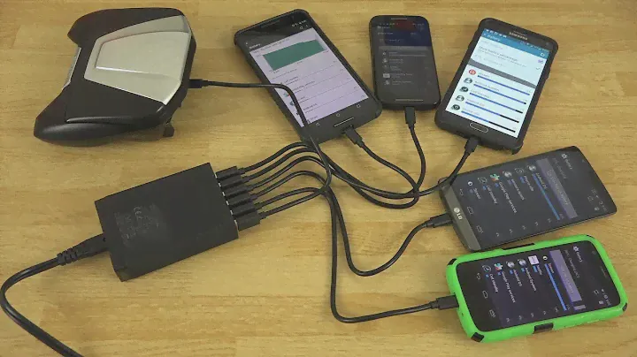 Anker 60W 6-Port Family-Sized Desktop USB Charger and Charging Cables!