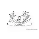 Мультитул Leatherman Charge AL, 17 функций, кожаный чехол